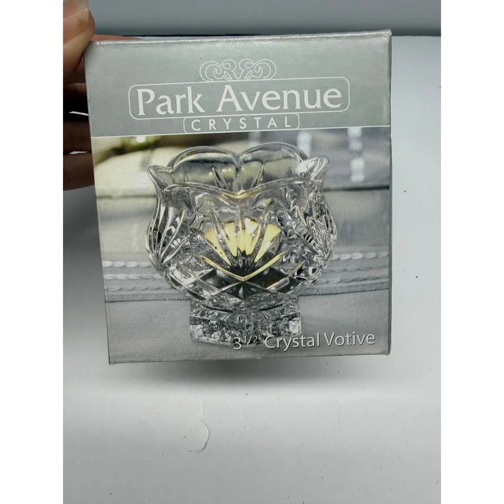 Park Avenue Crystal 3.5 Votive Candle Holder Fifth Avenue Crystal LTD Clear Cut